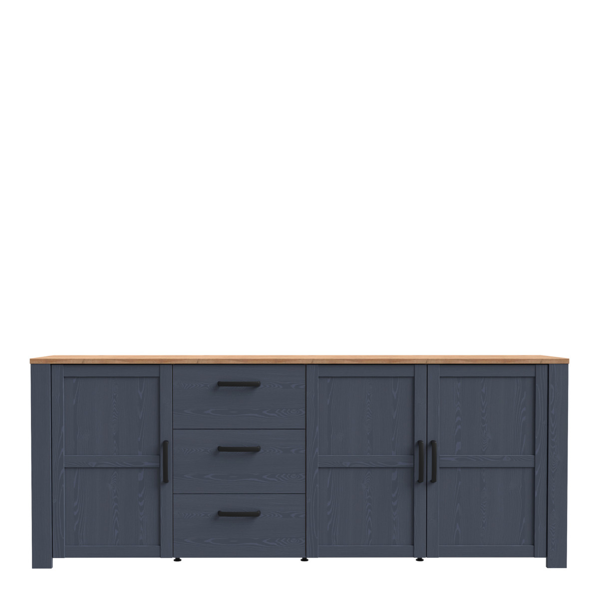 Bohol Large Sideboard in Riviera Oak and Navy